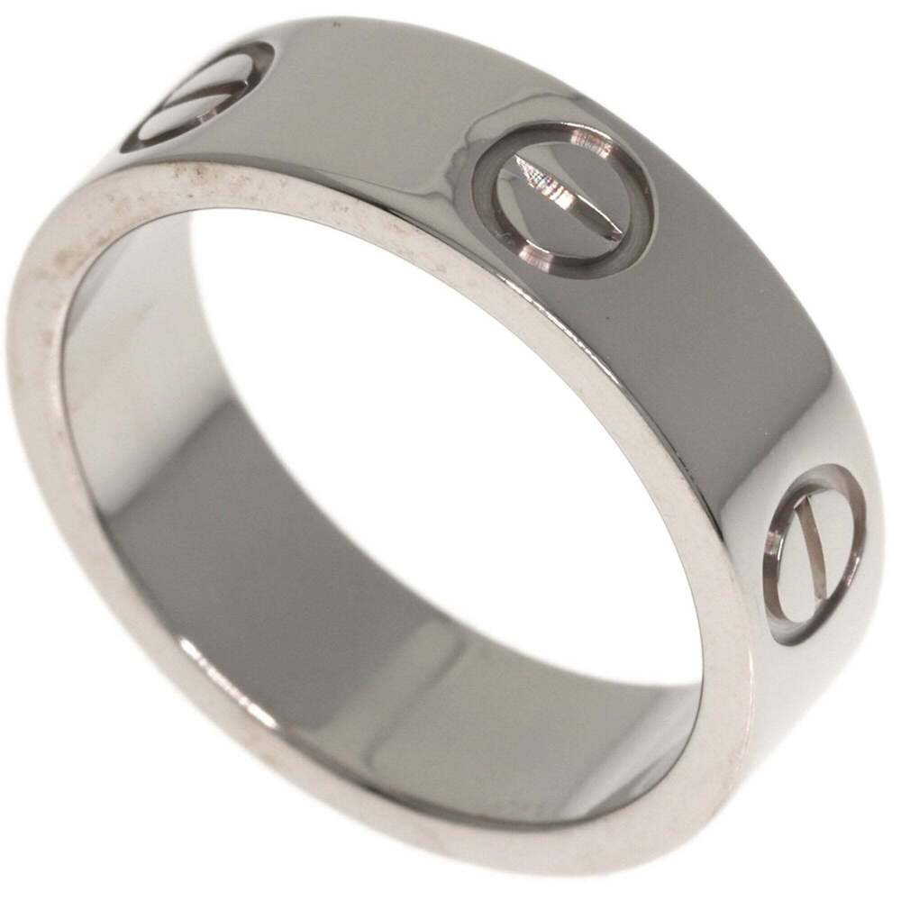 Cartier Love Ring #51, 18K White Gold, Women's Ring, CARTIER